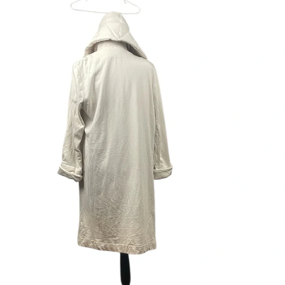 Young Fabulous & Broke cream long line open front quilted blanket cardigan